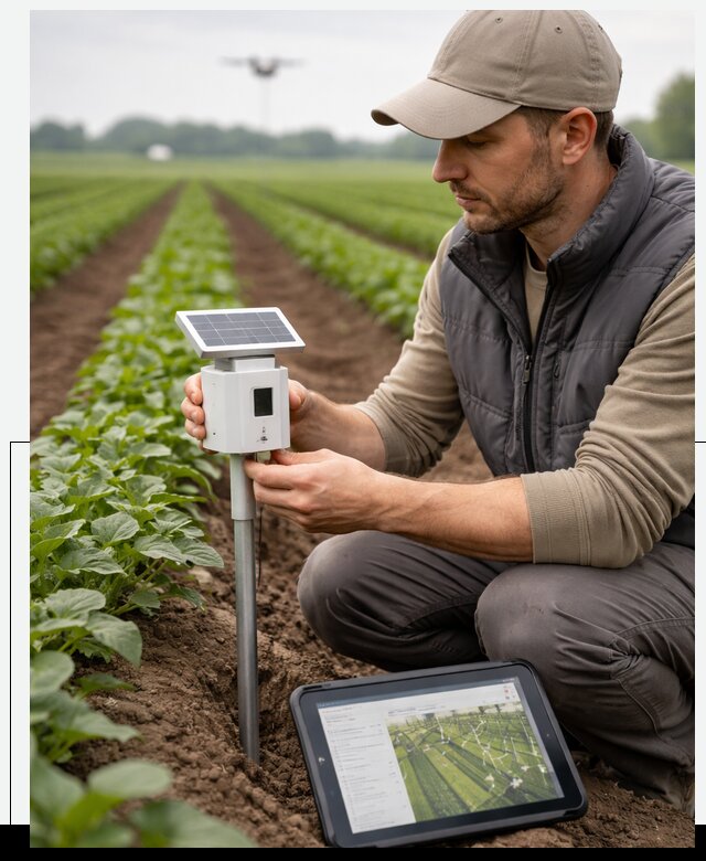 IoT мониторинг сельскохозяйственных полей и контроля в Уфе