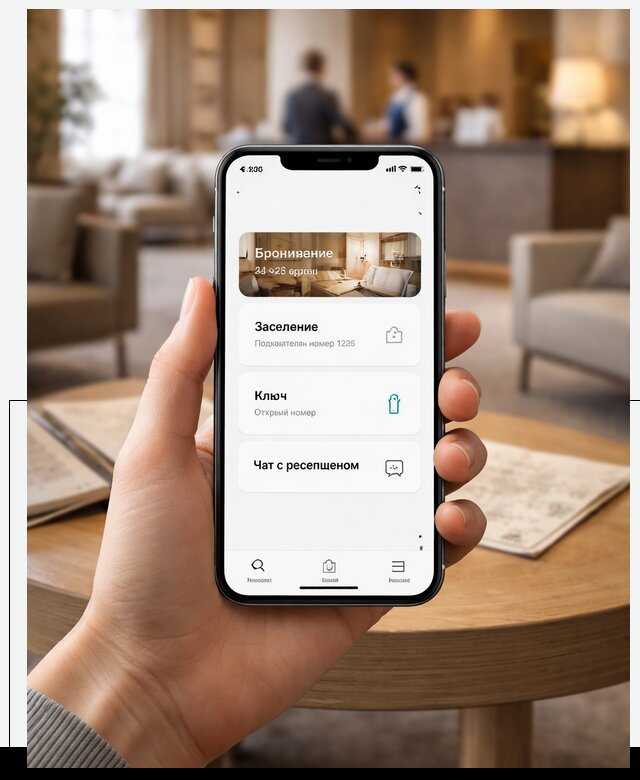Мобильное приложение для гостей отеля в Уфе, управление сервисом